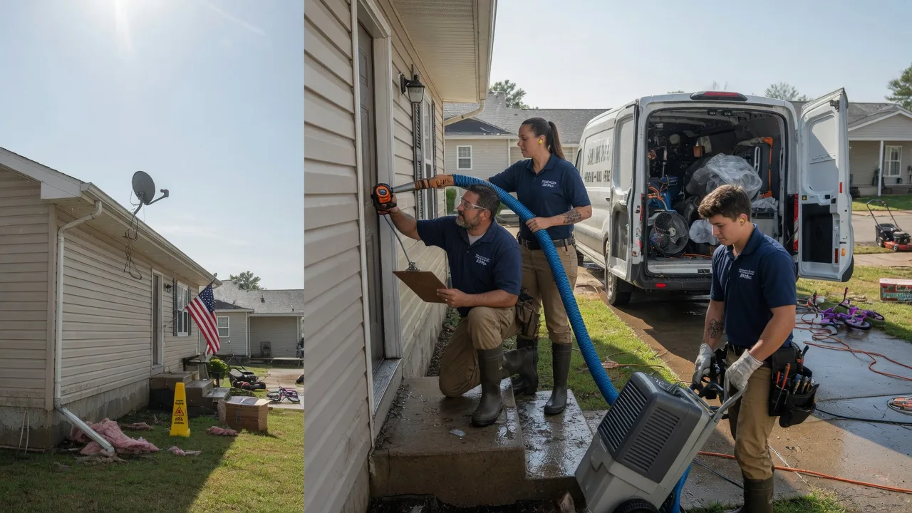 Ceiling Water Damage Restoration in Hallsville, MO near me